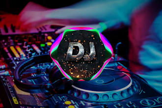 do custom dj, music, band, hiphop, producer logo design