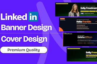 design a modern linkedin banner and post templates for personal branding