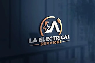 design construction, roofing, electrician, handyman or plumbing logo