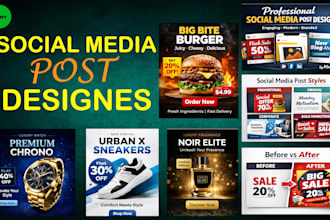create eye catching social media post and adds