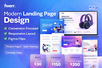 landing page UI design