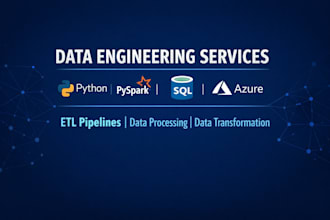 develop end to end etl data pipelines using python, pyspark, and azure services