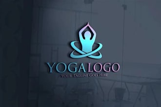 design health, medical, counseling, wellness, yoga, and fitness logo in 24hr