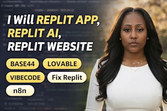 replit app, replit ai, replit website, base44 lovable vibecode fix replit, n8n