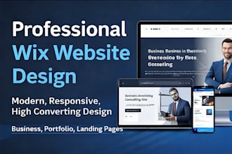 design a professional wix website or wix website redesign