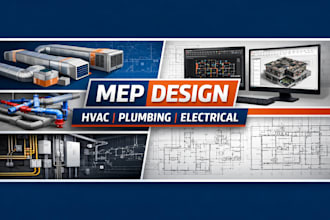 design professional mep hvac, plumbing, electrical drawings in autocad or revit