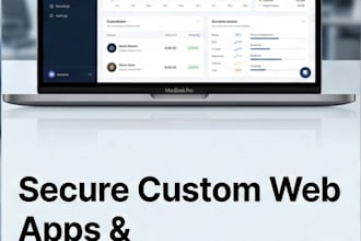 build a secure custom web app or marketplace with API integration