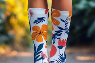 design custom and unique socks design