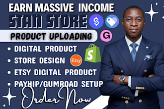 setup stan store, stan store marketing payhip store digital products
