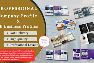 design a professional company profile or corporate brochure