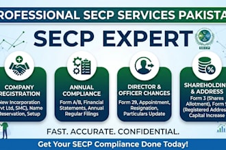 provide professional secp compliance, annual filing services