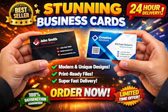 design modern professional business card or visiting card