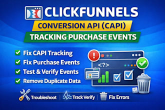 fix clickfunnels facebook meta pixel conversion API capi tracking purchase event