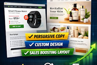 design high converting shopify product page landing page product description seo