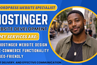 design a professional hostinger wordpress website with ai integration