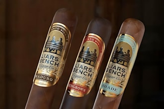 make premium cigar, vape, smoke logo and cigar brand label and cigar box design