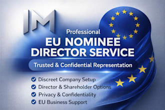 provide trusted eu nominee director for company registration