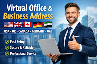 usa UK canada germany uae virtual office and business address