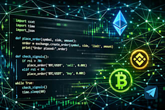 create your telegram crypto trading bot, sniper, and wallet tracker