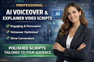 write professional ai voiceover and explainer video scripts