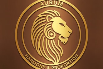 design a unique golden ratio logo with perfect proportions