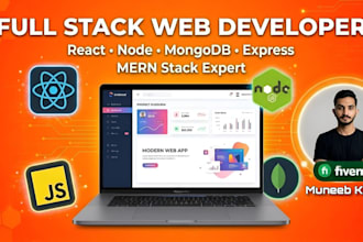 create a professional full stack website or saas web app