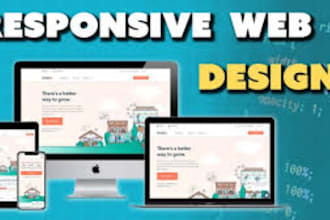 build responsive frontend website using react js html css and javascript