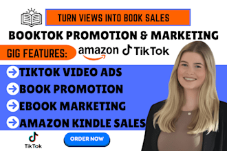 promote your book on booktok amazon kindle ads ebook marketing tiktok ads