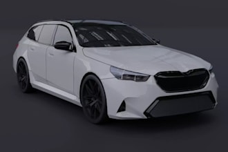 add bumper to your car exterior,3d automobile parts,bmw car render, game vehicle