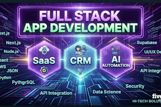 build full stack saas apps, crms and ai automation agents for your enterprise
