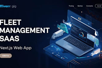 develop logistics fleet management saas web application