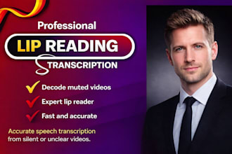 lip read and provide accurate video transcription