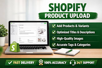do shopify product listing and data entry