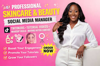 skincare social media marketing beauty salon spa hair extension social manager