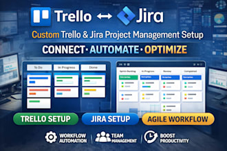integrate trello with jira and build agile project management workflow