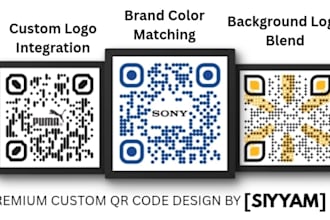 design a professional custom qr code with your logo