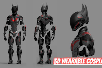 model wearable cosplay armor, fdm game armor and full body armor for 3d printing