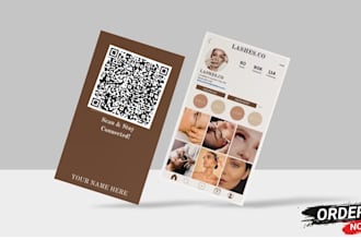 design custom branded qr code with logo for wifi menu business product links