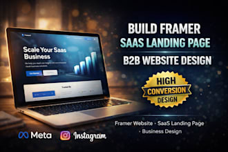 build framer saas b2b landing page website agency business framer website design