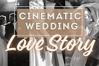 edit your wedding love story cinematically