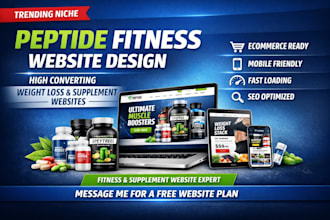 build a high converting peptide fitness or weight loss website