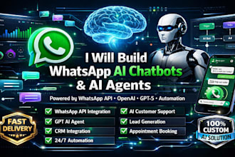 build whatsapp ai chatbots or whatsapp ai agents using whatsapp API telegram API