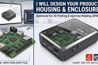 design 3d electronic pcb enclosures and product housing in solidworks