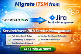 migrate itsm from servicenow to jira service management with full setup