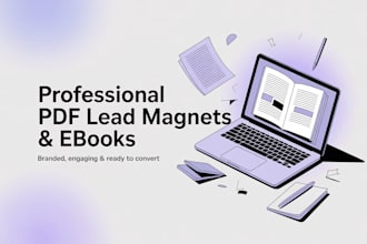 design professional branded PDF lead magnets, ebooks, and workbooks