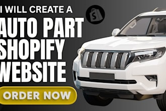 design shopify automotive store for car parts,accessories