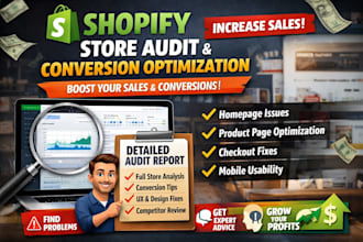 do shopify store audit and conversion optimization