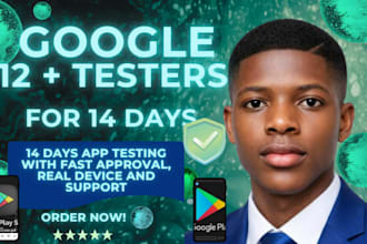 provide 12 testers for closed testing