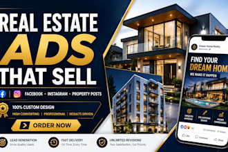 design high converting real estate social media posts