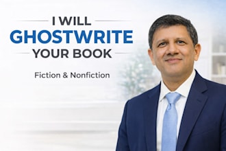 ghostwrite your nonfiction or fiction ebook professionally
